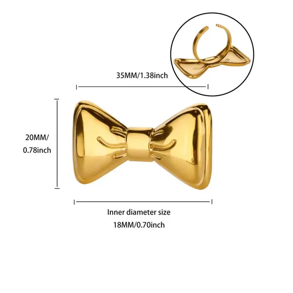 Gold_Chunky_Bow_Rings_For_Women